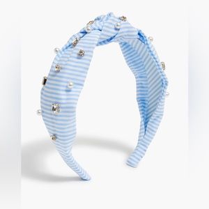 J Crew Embellished knot headband